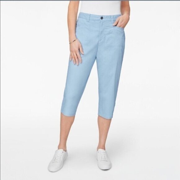 Northern Reflections Dark Green Town Fit Cropped Pants Sz 10 - Picture 3 of 10